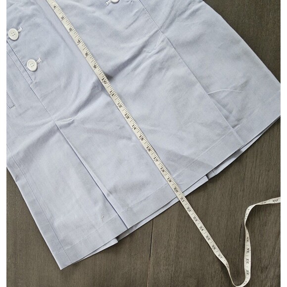 Talbots Womens Skirt Blue Oxford Sailor Nautical A Line Size 4 PETITE Pockets - Picture 5 of 9